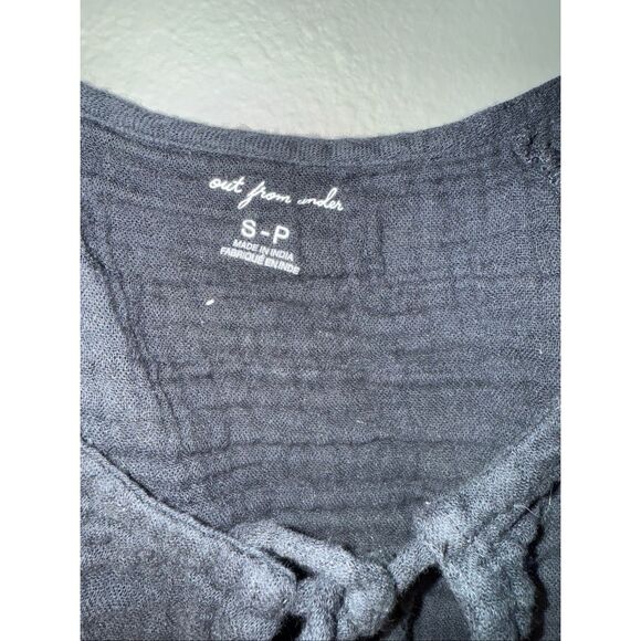 Urban outfitters out from under black distressed crop top small #718 - Picture 2 of 6